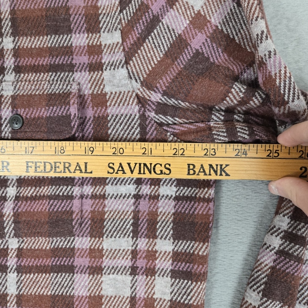 Faherty Legend Sweater Shirt Mens Large Red Plaid Super Soft Button Down Classic - Picture 7 of 7